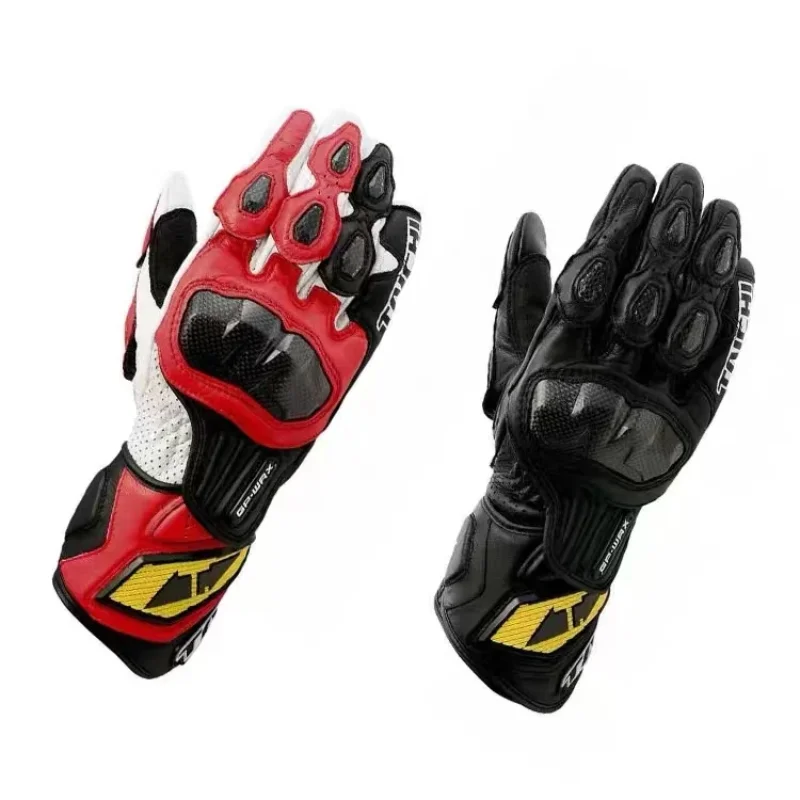 Motorcycle Racing Gloves, Motorcycle Rider Long Anti-fall and Non-slip, Riding Wear-resistant Gloves for Men and Women