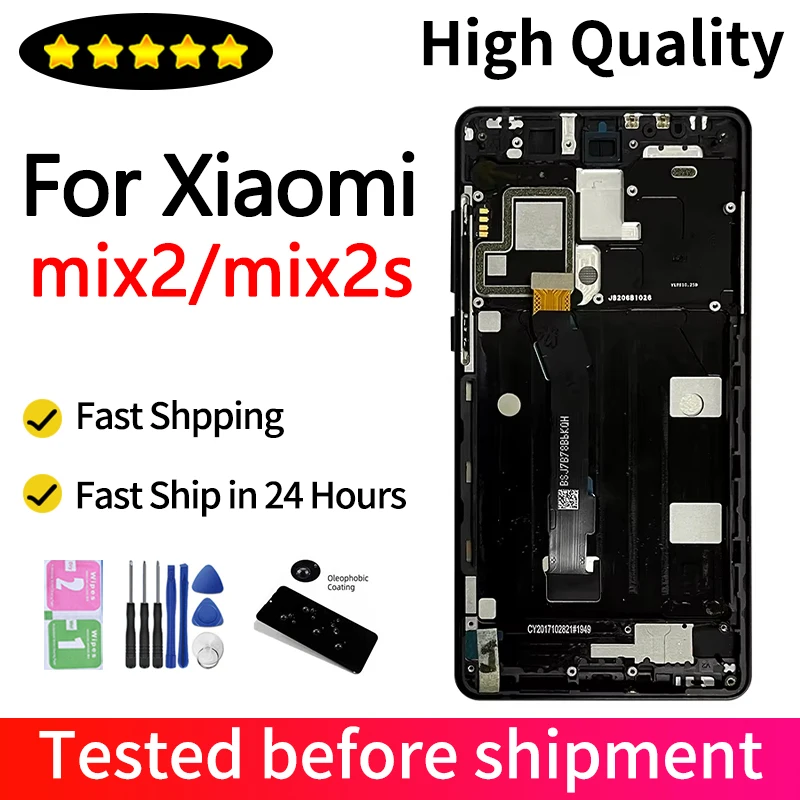 5,99 "OEM para Xiaomi Mi Mix 2 Mix 2S montaje de digitalizador con pantalla táctil para Xiaomi Mix2S Mix2 MDE5 M1803D5X reparación de repuesto LCD
