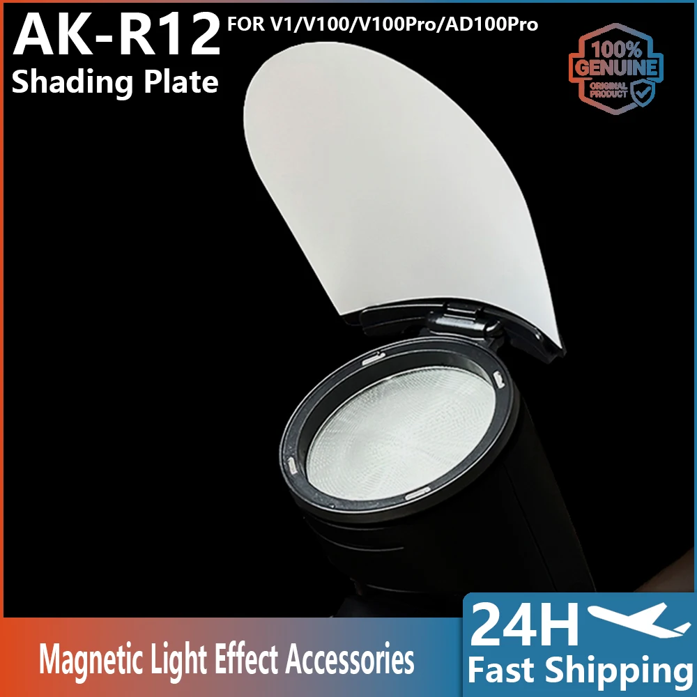 AK-R1 Accessories, AK-R12, for V1 / V1 Pro / V100 Pro / AD100 Pro Round Head Flashes, S-R1 Adapter, Barn Door, Catchlight Panel