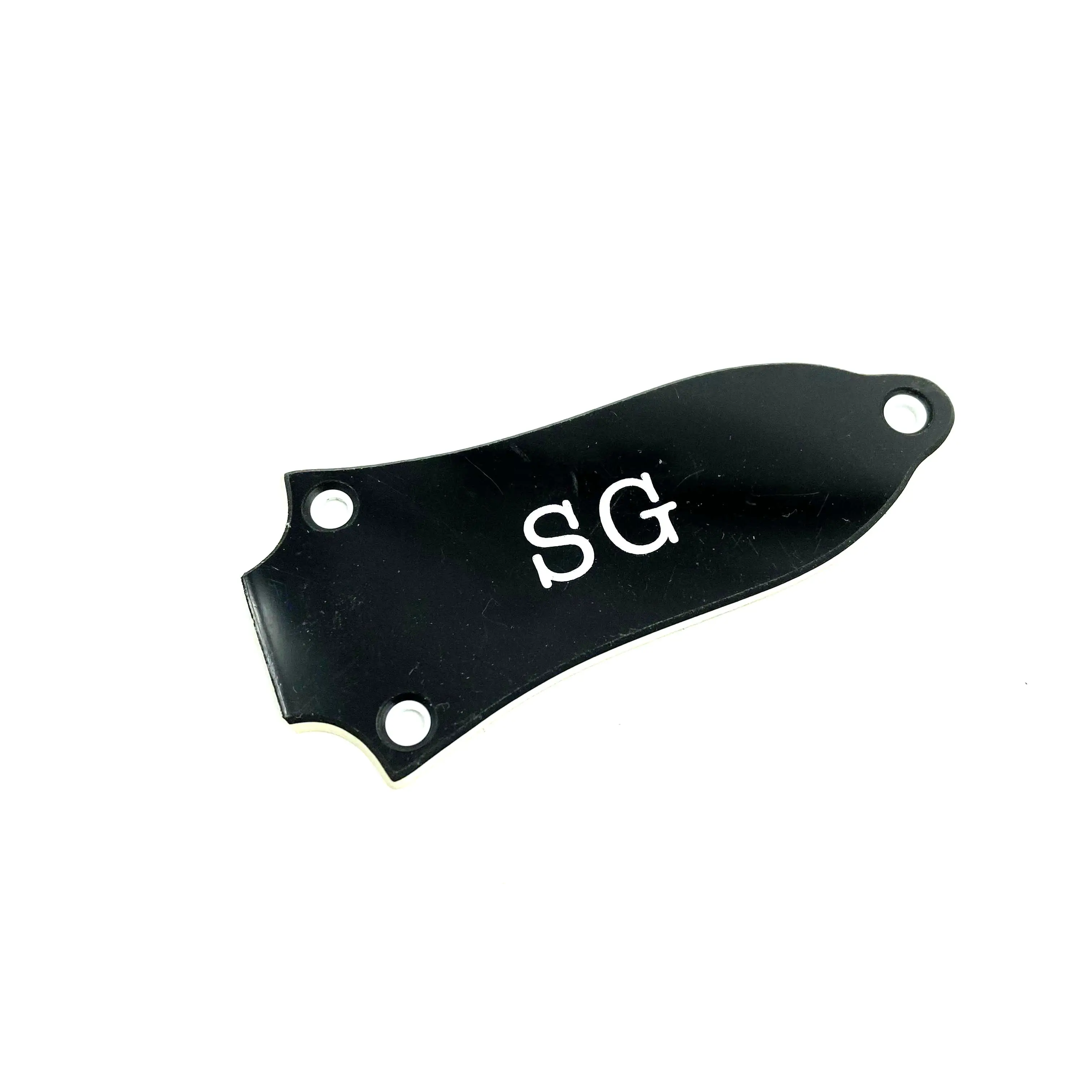 【Made in Korea】1 Piece SG Guitar Trussrod Cover Epi Original Black Color Plastic Standard Screw Size and Distance