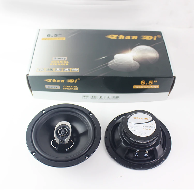 Factory Direct 6.5Inch Coaxial Car Speakers Premium Car Audio with Single Coil for Optimal Listening Experience（1 pair speakers）
