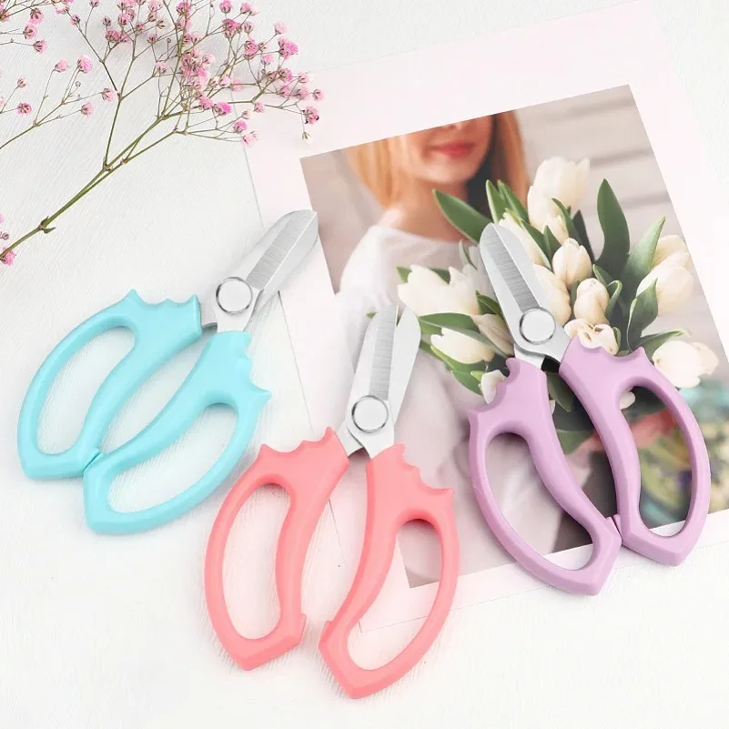 Professional Flower Scissor Garden Trimmer Scissors Pick Fruit Cutting Shears Comfortable Grip Handle Potted Plant Pruning Tools