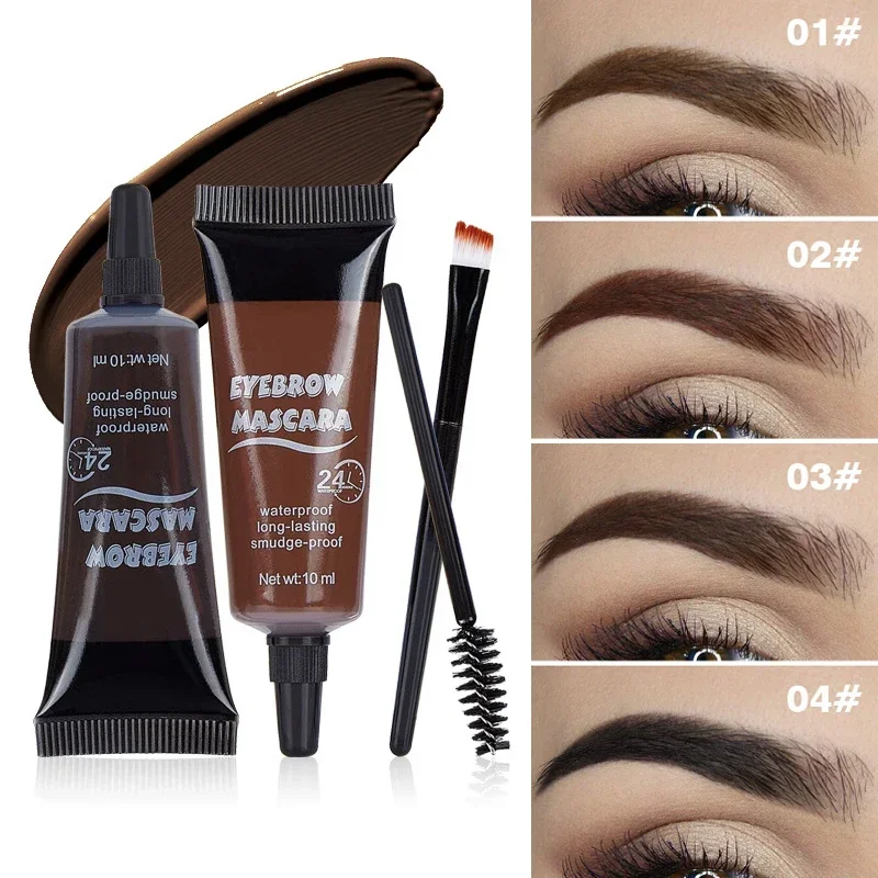 Professional Eyebrow Enhancers Cream Natural Liquid Dyeing Eyebrow Set Brow Tattoo Pigments Lasting Waterproof Eyebrow Gel New