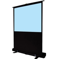 Popular 72 - 100 Inches 16:9 Portable Floor Standing Projection Screen Pull Up Projector Curtain Easy Storage