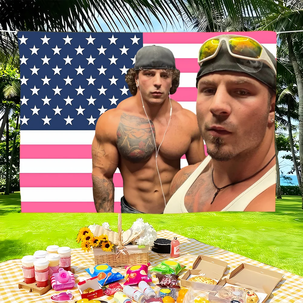Influencer T-Tren Twins-S flag Tapestries Outdoor Parties Bedrooms Living Rooms Dorm Rooms Wall Decor Banners Gifts