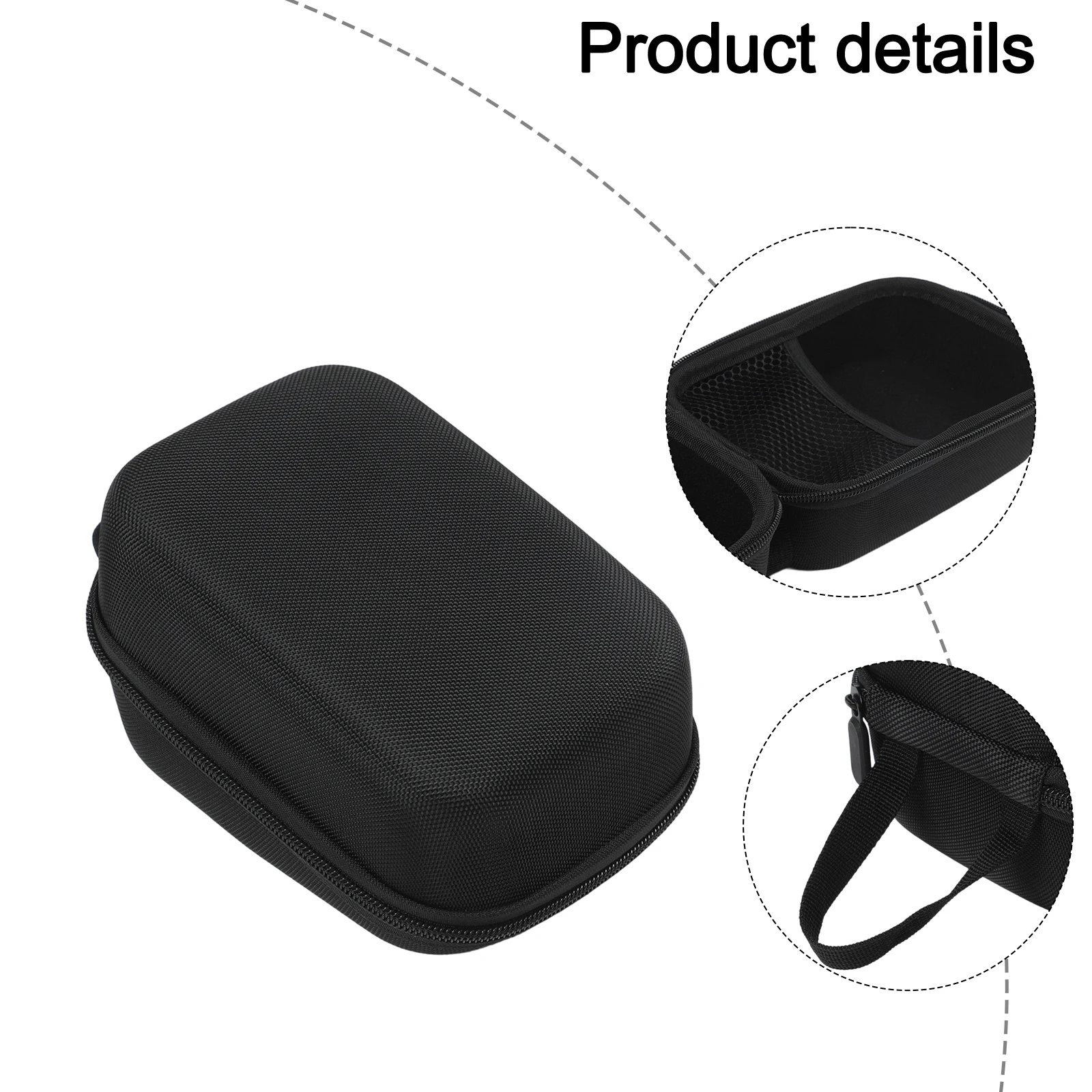 Hard EVA Storage Bag Monitor Carrying Bag Travel Blood Pressure Storage Oxford Cloth Exterior Soft Velvet Lining