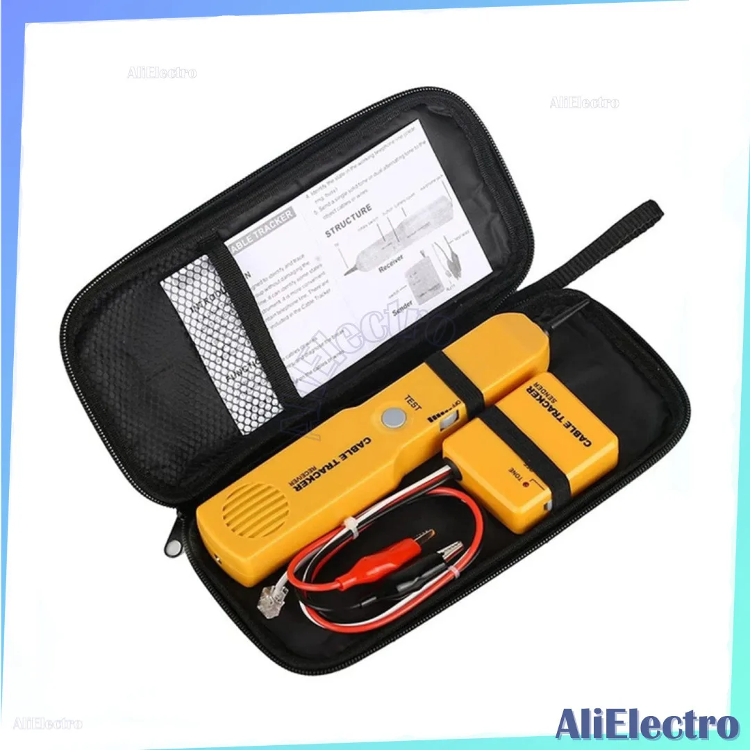 Wire Tracer Tone Generator und Sonden-Kit – Netzwerkkabel-Kontinuitätstester für Telefonleitungen – Telefonleitungsfinder