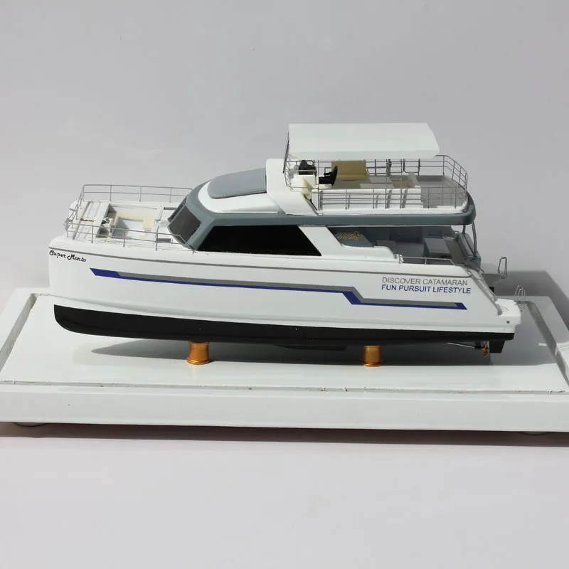 Catamaran Yacht Model Phuket Luxury Cruise Ship Cruise Ship Model Finished Ship Static Collection Gift Can Be Customized