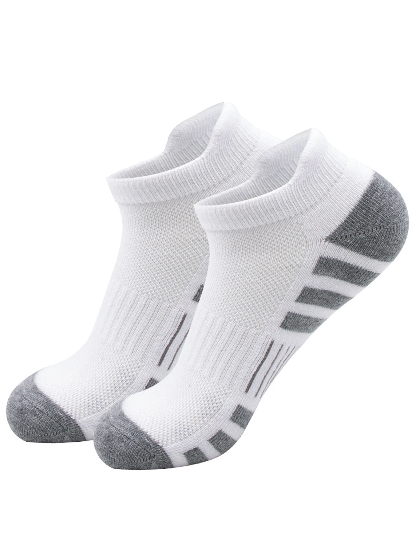 6/12/24Pairs Classic Black White Crew Socks Harajuku Cotton Anti-slip Low Cut Sock Fashion Outdoor Breathable Man Sports Running view 6