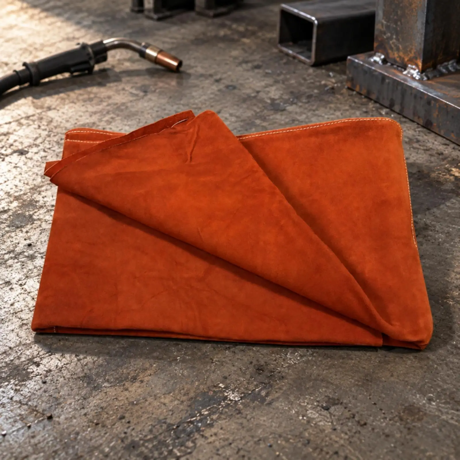 Leather Split Leather Fire Blanket Flame Retardant Heavy-Duty Heat-Weld-Resistant Blanket Thick Grill Protector Mat for Hot