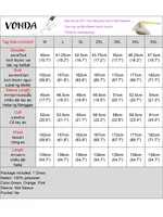 Plus Size 5XL VONDA Vintage Maxi Dress Women Printed Vetido 2025 Summer Party 3/4 Sleeve Bohemian Patchwork Robe Casual Sundress - Image 6