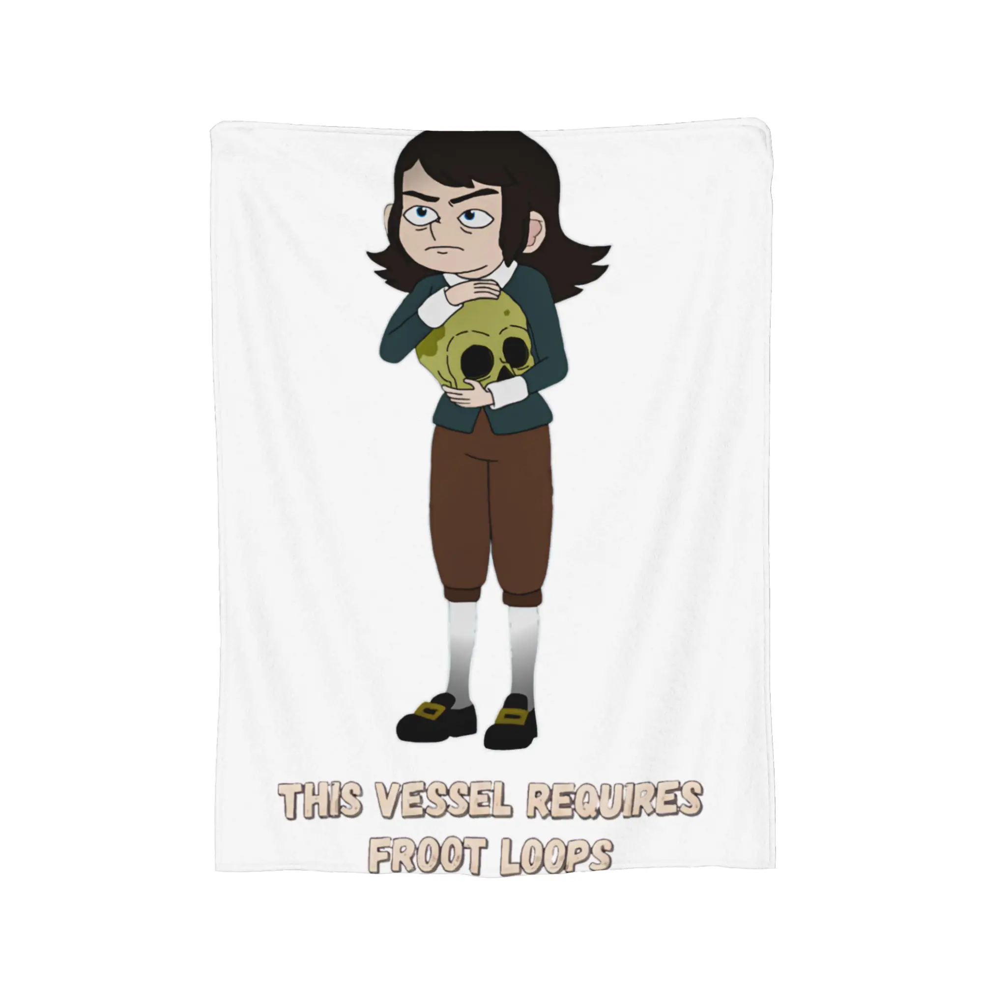 Abaddon & Skull This Vessel Requires Froot Loops Blanket Cover Fleece Haunted Hotel Throw Blankets for Bedding Couch Bedspread