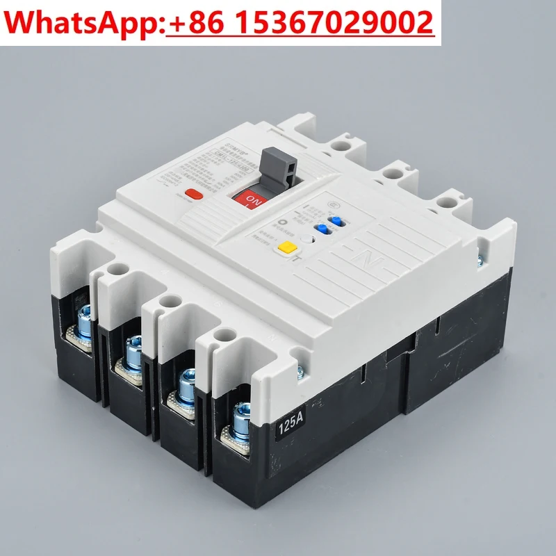 

4P-White cover CM1LE leakage protector, leakage protection, adjustment, molded case circuit breaker, three-phase four-wire,