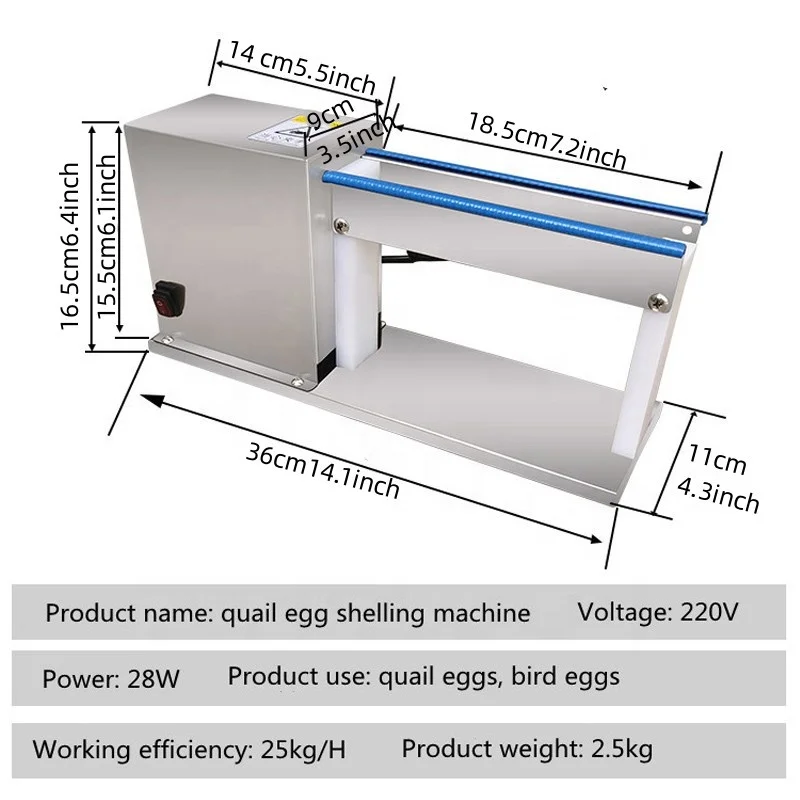 يستخدم المطاعم الكهربائية آلة إزالة قشرة البيض وتقشير البيض #2