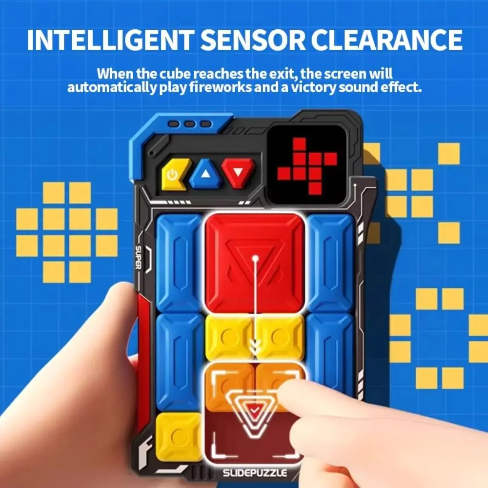 

Plastic Smart Super Slide Puzzle Games Interactive Handheld Games Problems Intellectual Clearance Toys Fidget Toys 520 Level