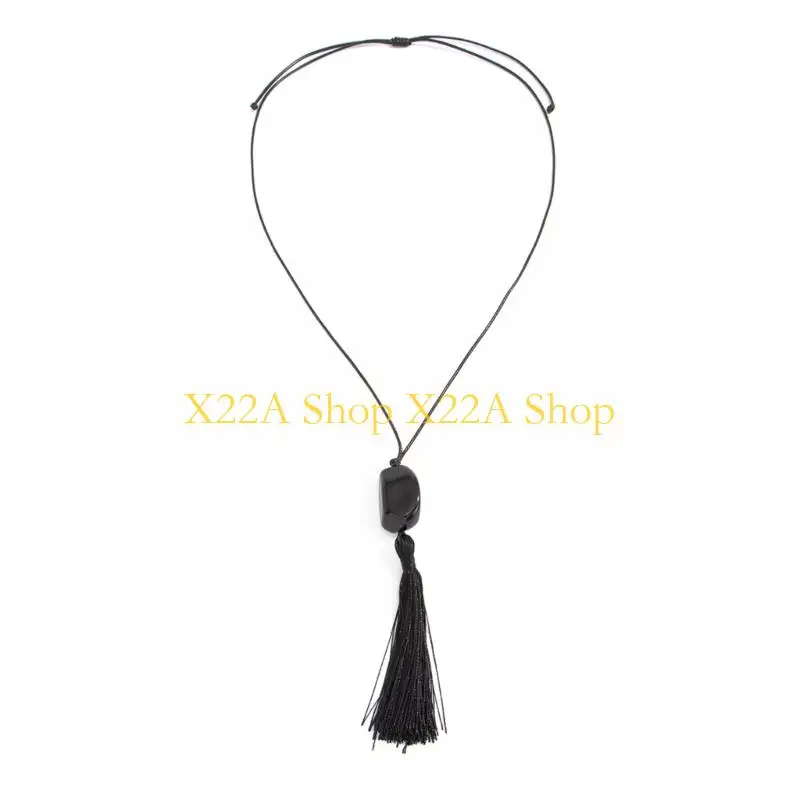 Unique Versatile Wax Cord Beaded Necklace With Elegant Fringe Design For Any Occasion