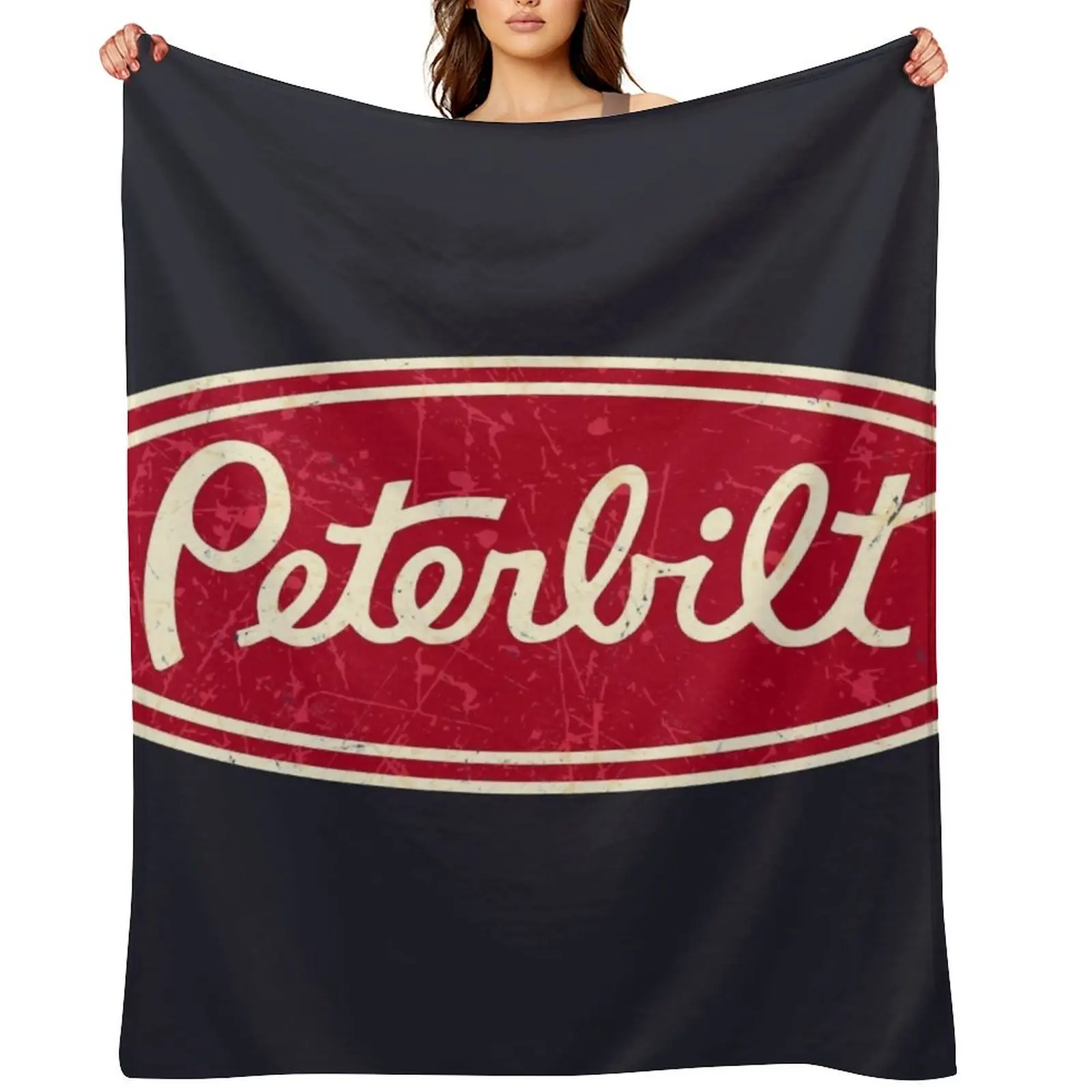 

Peterbilt Truck Racing Vintage Throw Blanket Bed linens Blankets For Sofas Shaggy Sofa Blankets