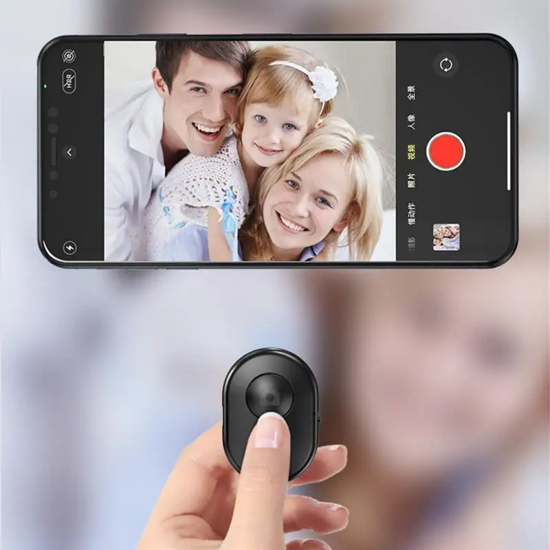 Rechargeable bluetooth-compatible Self-timer Selfie Stick Shutter Release Wireless Remote Controller Button