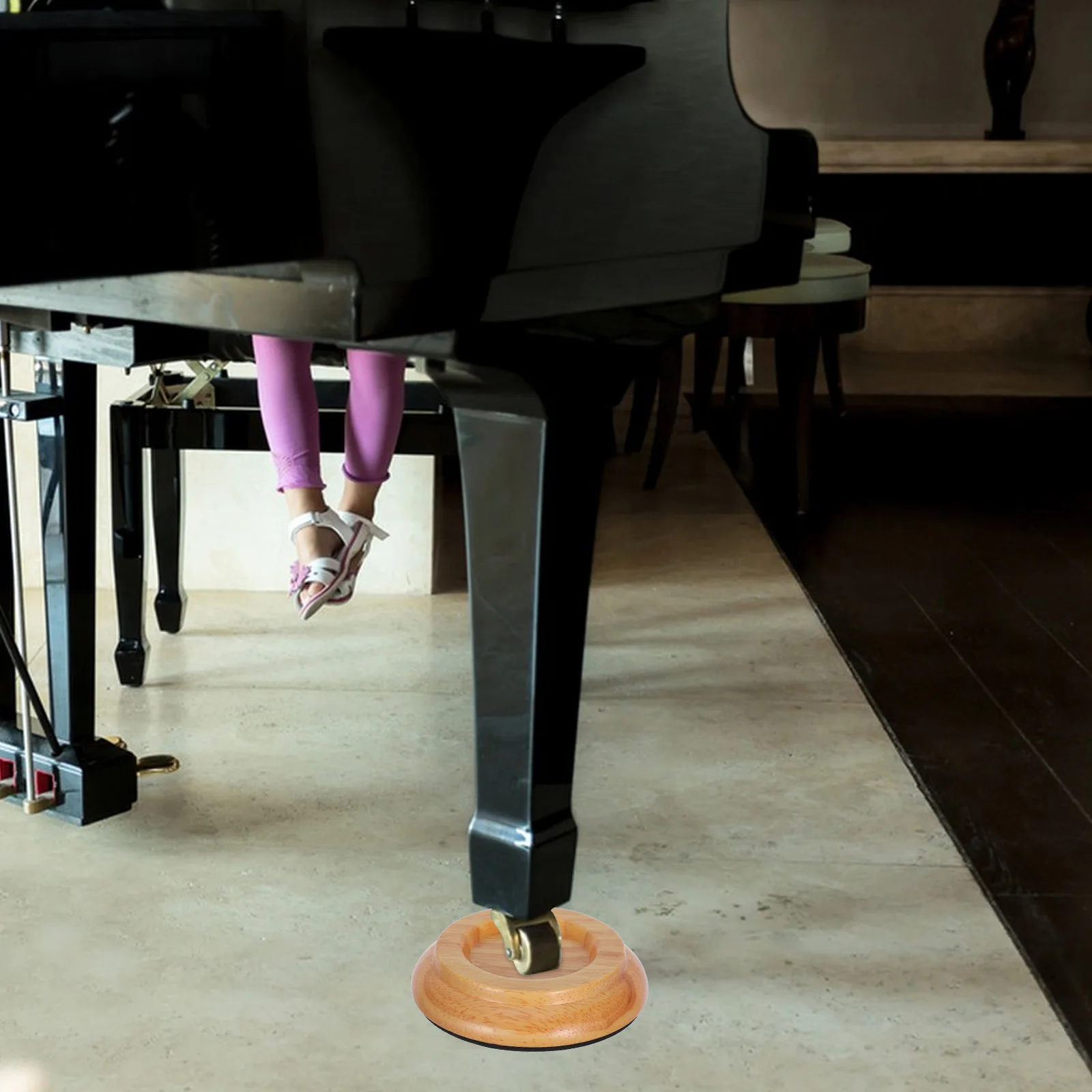 

4Pcs Non-Skid Piano Leg Pads Floor Protectors Durable Anti-Scratch Shock Absorbent Wood Eva Materials Practical Excellent