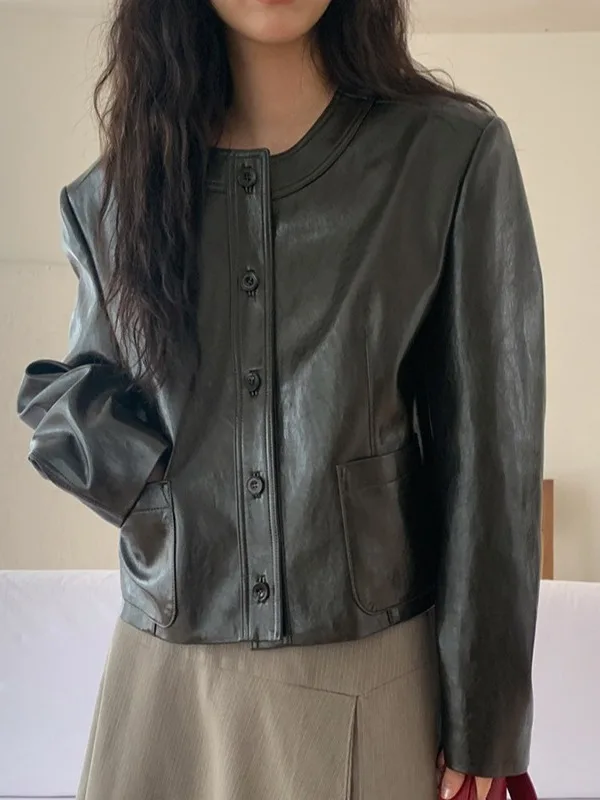 الكورية Sle الراقية بو الجلود Jaet المرأة جولة Ne زر واحد هونغ كونغ Sle خمر شخصية الأعلى