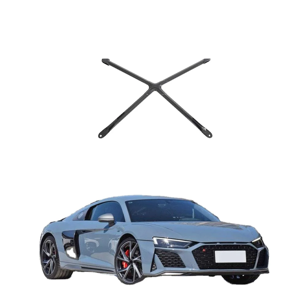 

Prepreg Carbon Fiber R8 Engine X-Brace X Brace Strut Bar for Audi R8 Gen 2 2023UP