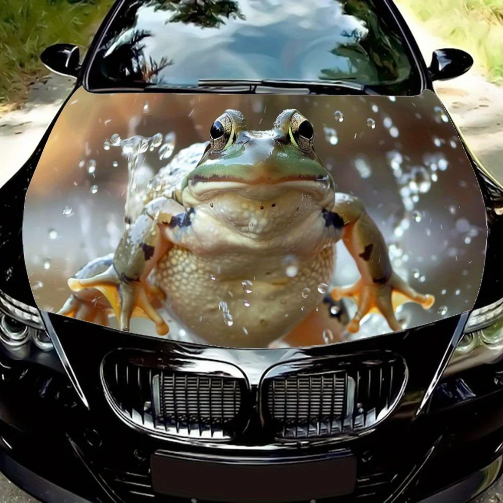 

Лягушка, Прекрасная, Живая, Художественная; Праздничная; Подарок; Наклейка на капот автомобиля, Наклейка на грузовик, Самоклеящаяся Прочный Персонализированный доступ к автомобилю