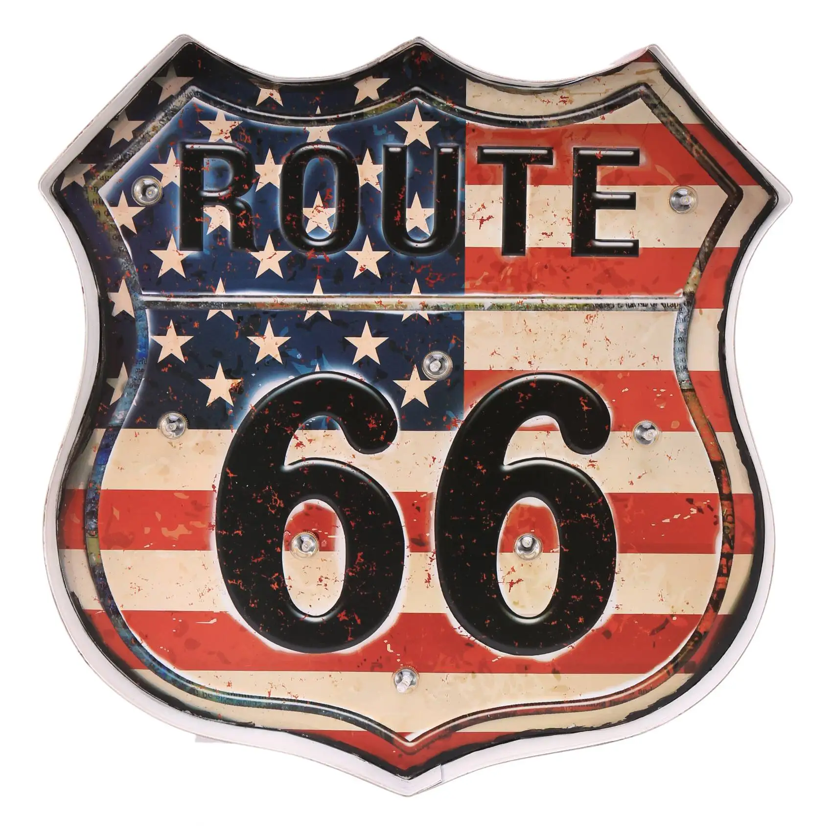 

Route 66 Led Vintage Signs Pub Bar Decoration Led Metal Plate Neon Sign Neon Light Home Decor Club Cafe Wall Hanging Art