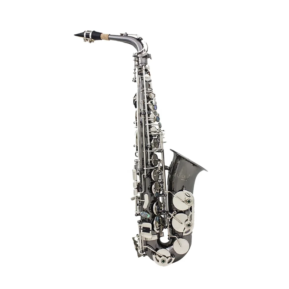 

Professional Alto Saxophone JYAS102DBNN Black Nickel Body with Nickel Keys for EB Tone