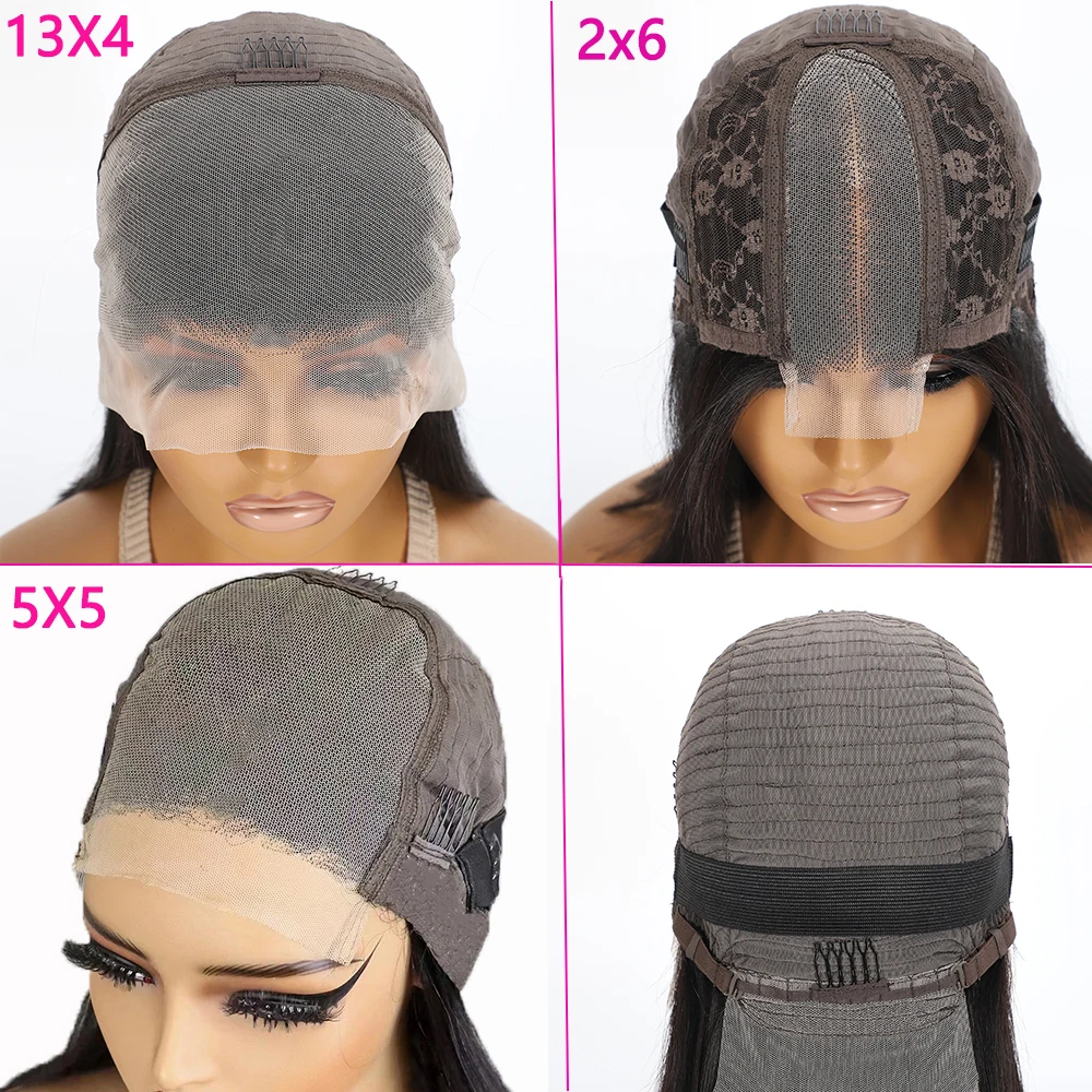 300 Dichtheid Dubbelgetrokken Rechte Gekleurde Korte Bob Pruiken Menselijk haar Oranje Gember Kant Voor Menselijk Haar Pruiken Voor Zwarte Vrouwen