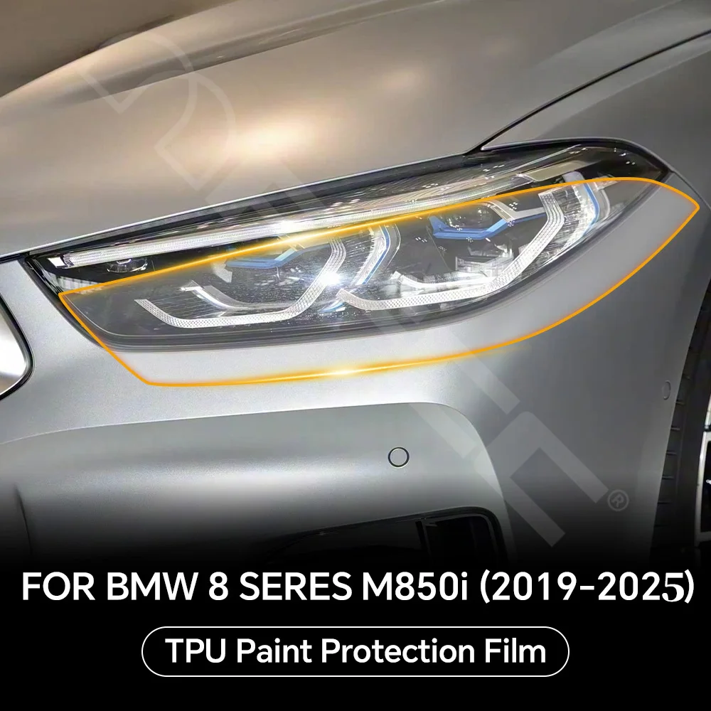 

Headlight Rearview TPU Protection Film For BMW 8 SERES M850i 2019-2025 Pre-cut PPF Anti-scratch Clear Bra Invisible Resistant