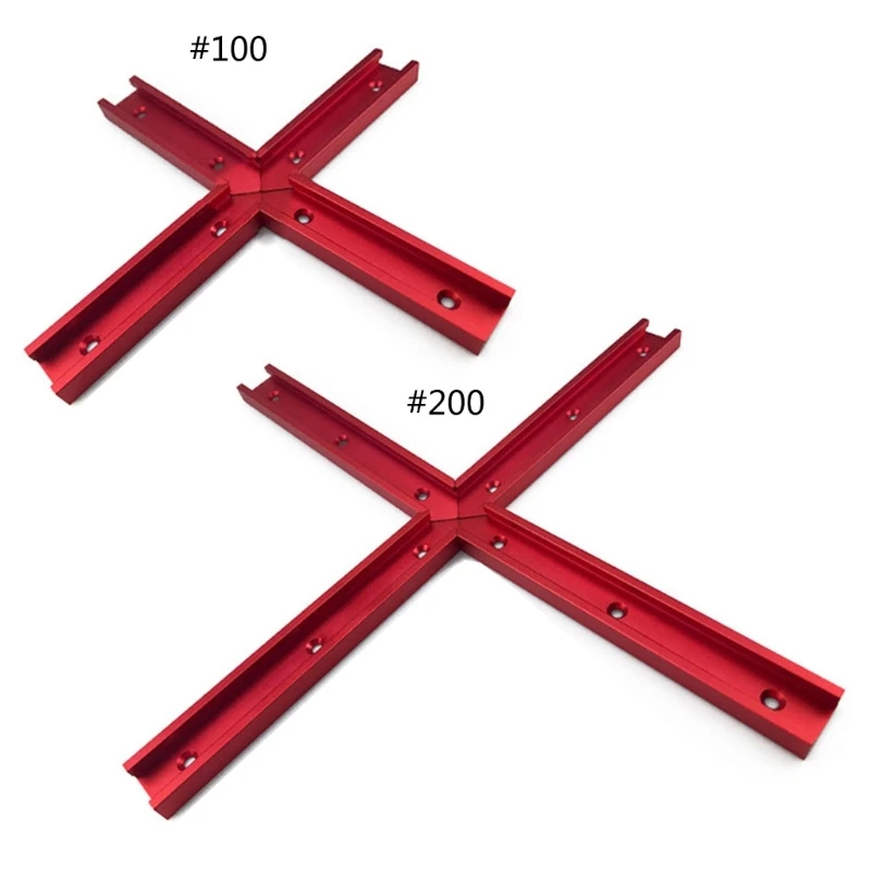 

4Pcs T Track Intersections Part T Slot Track Connectors Aluminum Track Connectors Miter Track Jigs Fixture Slot