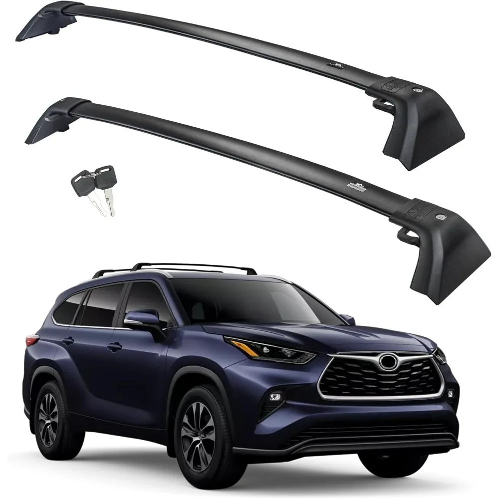 

Sturdy Roof Rack Crossbars for 2020-2026 Highlander Models, Theft-Resistant Design