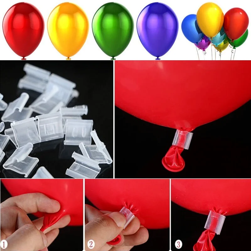 100PCS Balloons Sealing Clip Ballon Wedding Party Decoration Supplies NEW