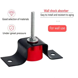 Waterproof and oil resistant wall shock absorbers, sound insulation for dubbing roomsspring rubber pad wall shock absorbers