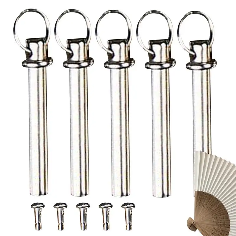 

Folding Fan Rivet And Nut Sturdy Folding Fan Shaft Rivets Nuts Handheld Fan Solid Fasteners High Strength Fastener Nails