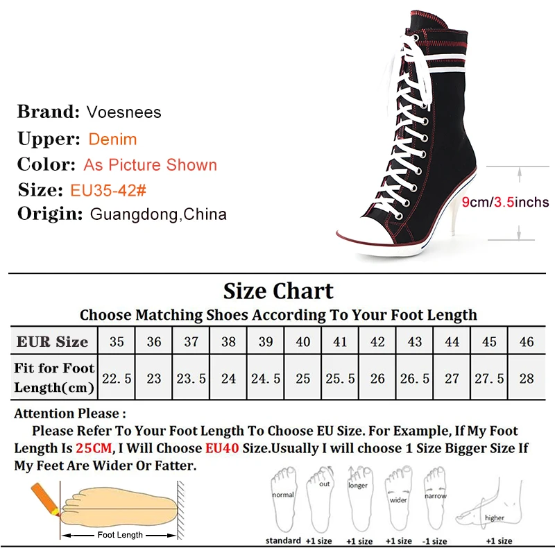 Sport Style Lace Up Denim Boots Ladies Retro Cowboy Dress Shoes Female Unique Shoes Casual Studded High Heels Spring Autumn Boot