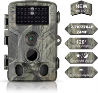 24MP 2.7K Wildlife Trail Camera Photo Trap Infrared Hunting Cameras HC802A Wildlife Wireless Surveillance HD Tracking Infrared