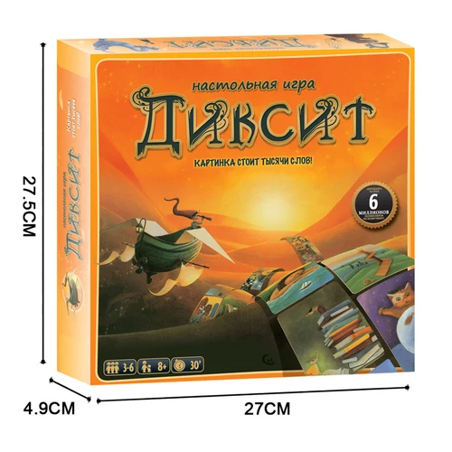Imagen 2 del producto Juego de mesa Дикwaka, juego de mesa ruso, una imagen vale la pena mil palabras, tarjeta, cena familiar