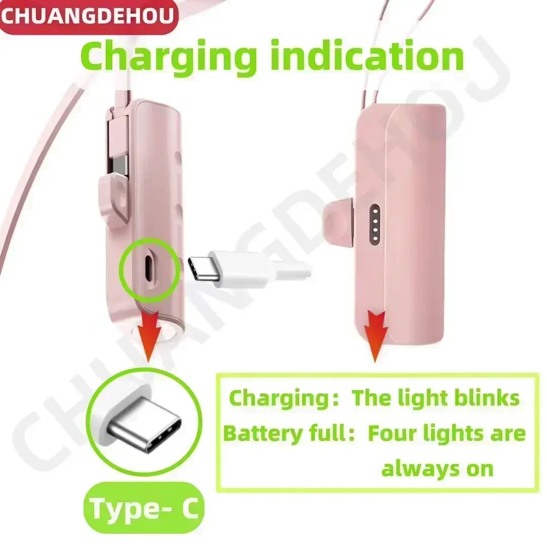 Mini power bank fast charging large capacity 10000mah fast charging mobile power supply iPhone Type-C emergency external battery