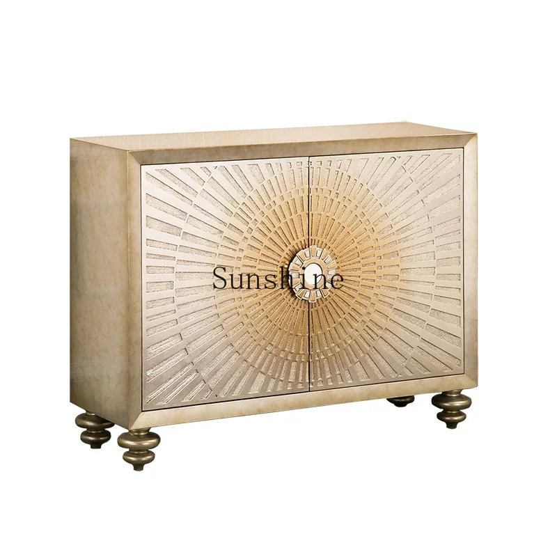 Nordic elegant style, dining side cabinet, entrance door cabinet, large-capacity storage, light luxury shoe cabinet