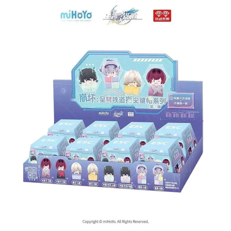 ALL FOR PLAY miHoYo Honkai Star Rail Kafka Silver Wolf Keycap Mystery Blind Box Gifts Toy Model Anime Figures Collect Ornaments view 5