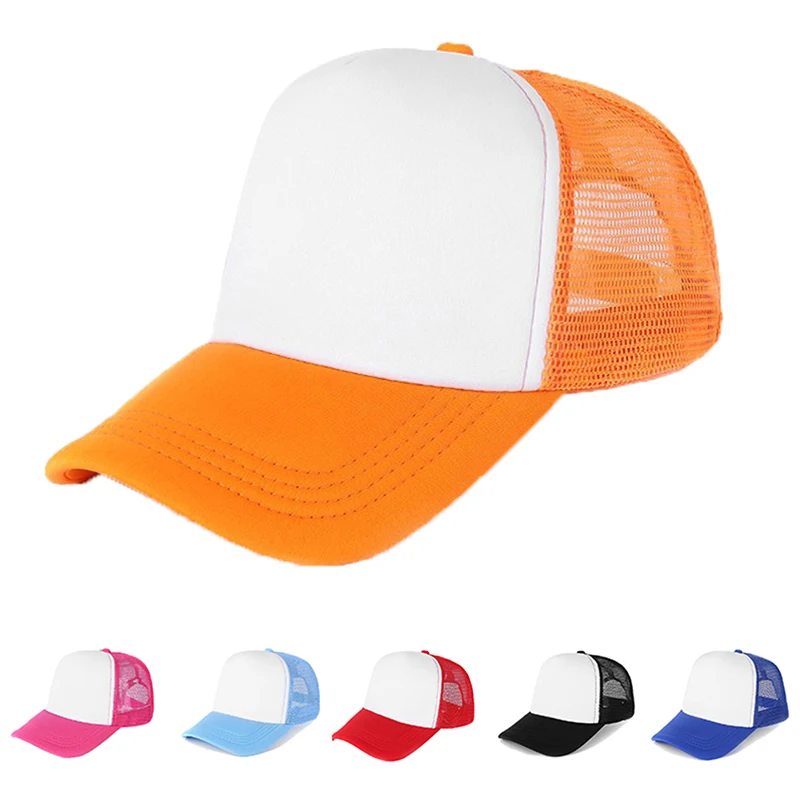 

1pc Adjustable Trucks Youth Mesh Hats Baseball Trucker Cap Dad Hat Summer Baseball Cap Net Hat Cap Truck Driver Cap Breathable