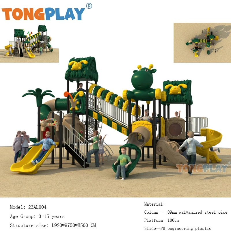 Tong Play-Série floresta de tamanho médio para crianças, acessórios deslizantes ao ar livre, equipamento de fábrica de alta qualidade, best-seller