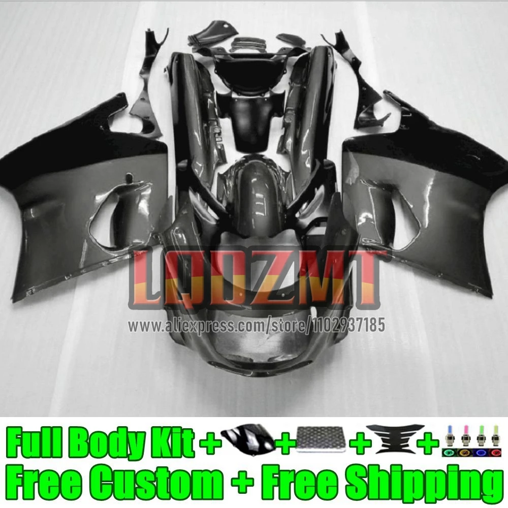 ZX-11R For KAWASAKI NINJA grey black ZZR1100 ZX 11R 56No.72 ZX11 R ZX11R 93 94 95 96 97 ZZR 1100 1998 1999 2000 2001 Fairings