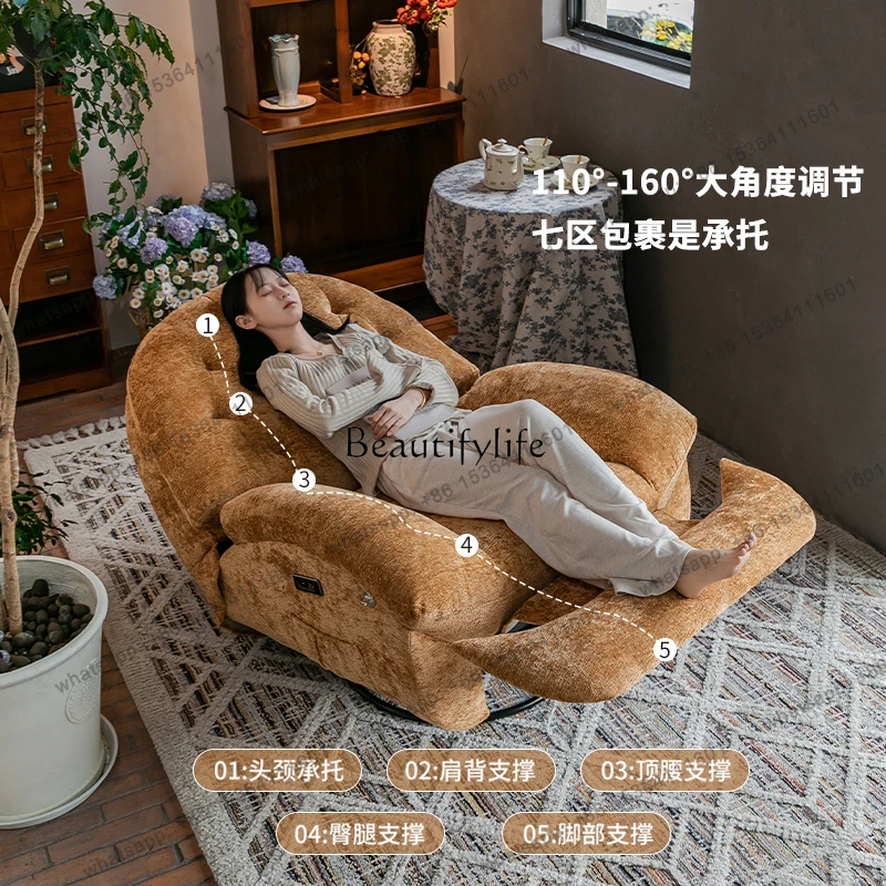 

X4 Single sofa reclining and sleeping light luxury sofa multi-functional rotating lazy recliner