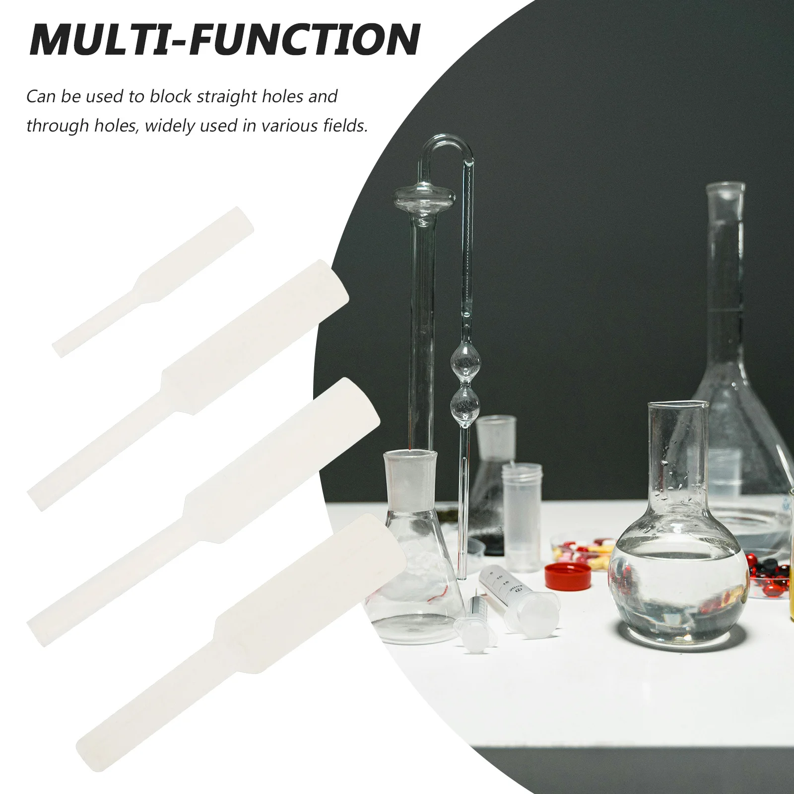 

20Pcs Silicone Pull Plugs High Heat Resistant Straight Hole Plugs Easy Insert Remove for Powder Coating Applications