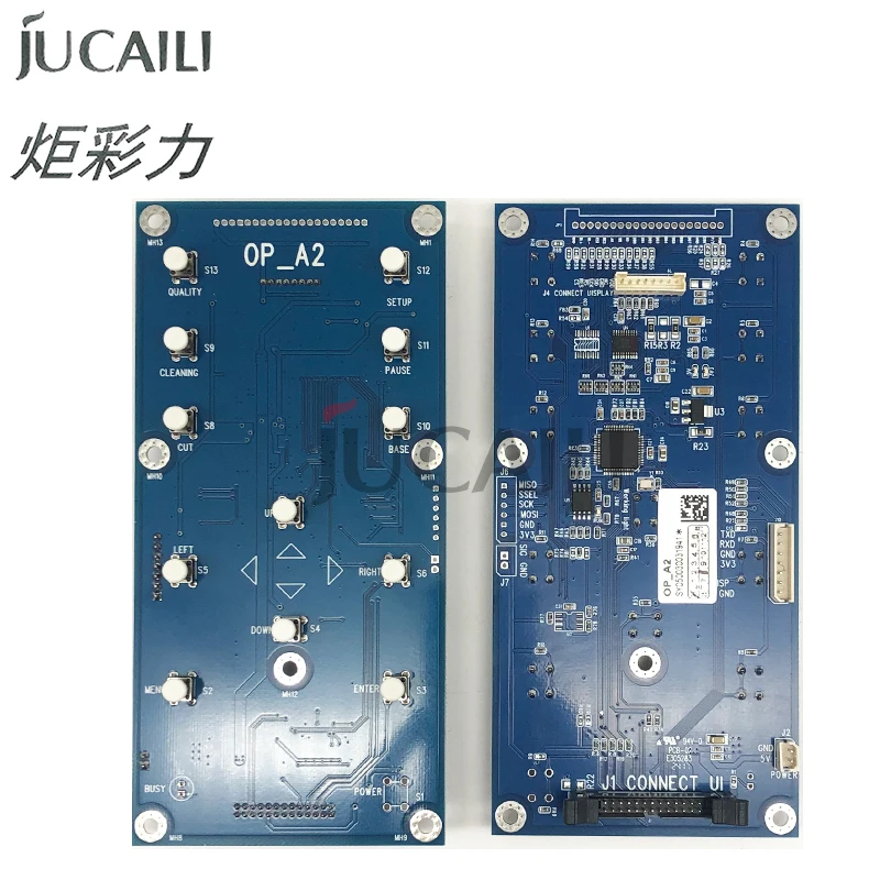 مجموعة لوحة مفاتيح Jucaili Senyang مكونة من 12 زرًا مع شاشة وكابل للطابعة Epson XP600 I3200 4720 DX5 DX7