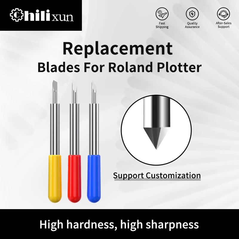 

HILIXUN 30/45/60 Degrees Replacement Blades For Roland Plotter Blade Knife Cutter Blades For Power Tools Cutting Plotter