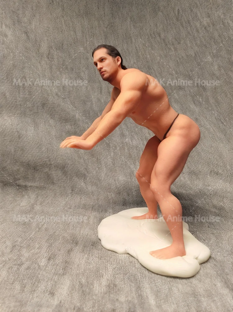 Requintado facial pintado 1/64 1/43 1/18 fitness dobra muscular masculino musculação figura hiperrealismo modelo cena brinquedos criativos