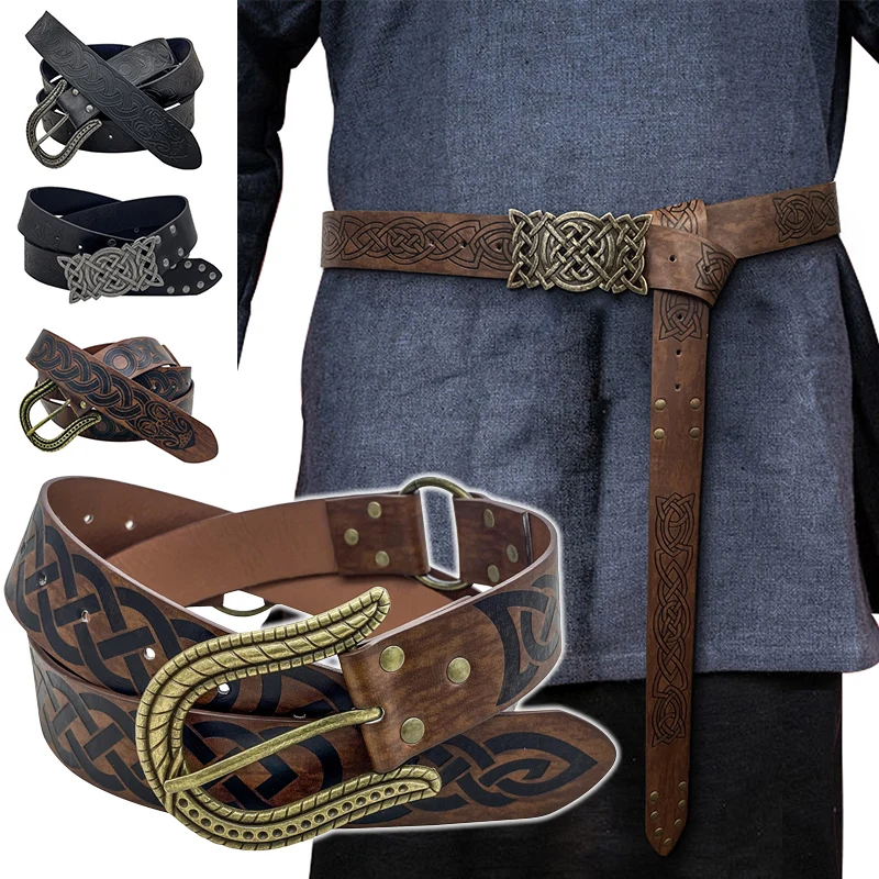 

Medieval Ring Belt human Larp Nordic Celtic Norseman Waistband Valhalla Warrior Knights Girdle Ancient Accessories Available